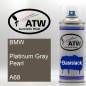 Preview: BMW, Platinum Gray Pearl, A68: 400ml Sprühdose, von ATW Autoteile West.